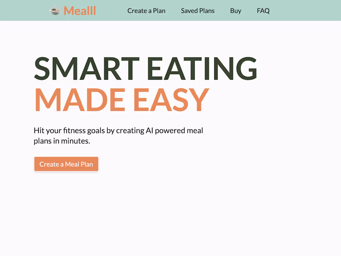 Cover image for Mealll | MVP Creation