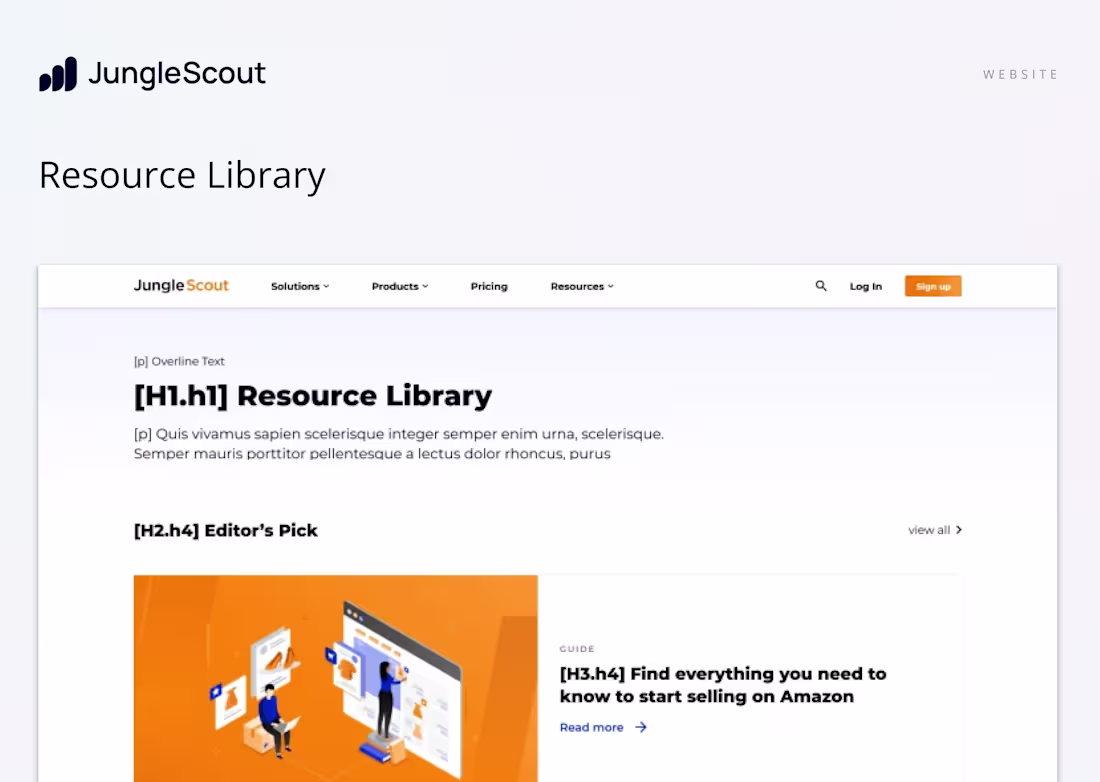 Cover image for Jungle Scout Resources Page UX Overhaul