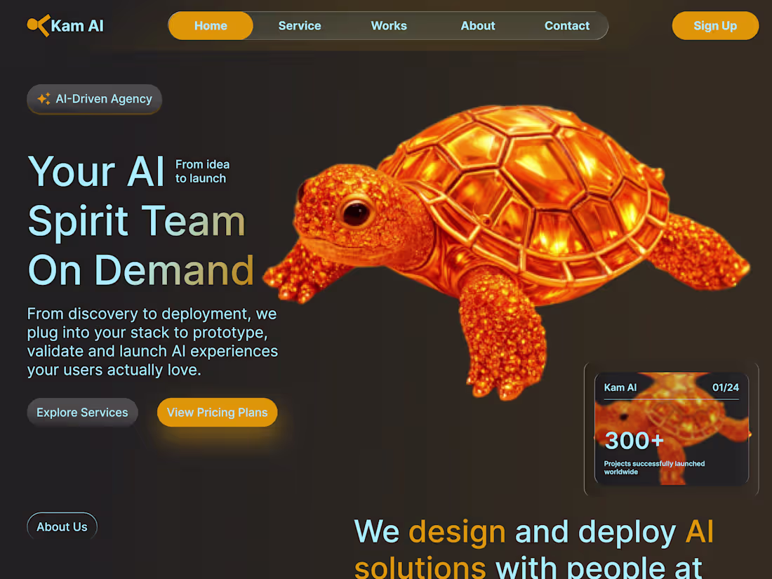 Cover image for This AI Platform Landing Page