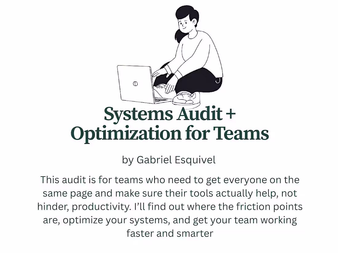 Cover image for Systems audit and optimizations for projects and teams 