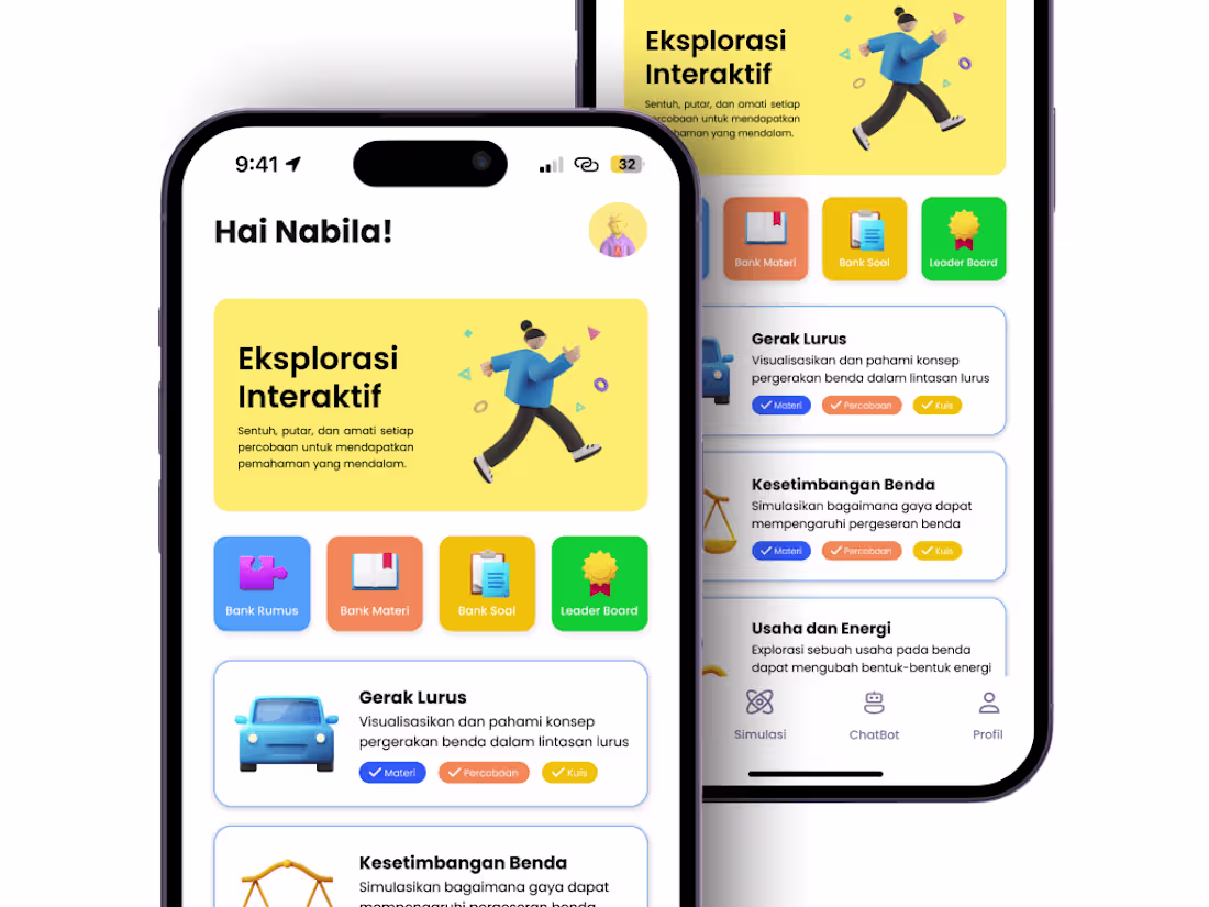 Cover image for FISIMATE | Education Mobile App | UI Design