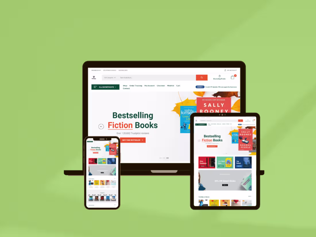 Cover image for Bookstore Website Refresh and Enhancement Case Study