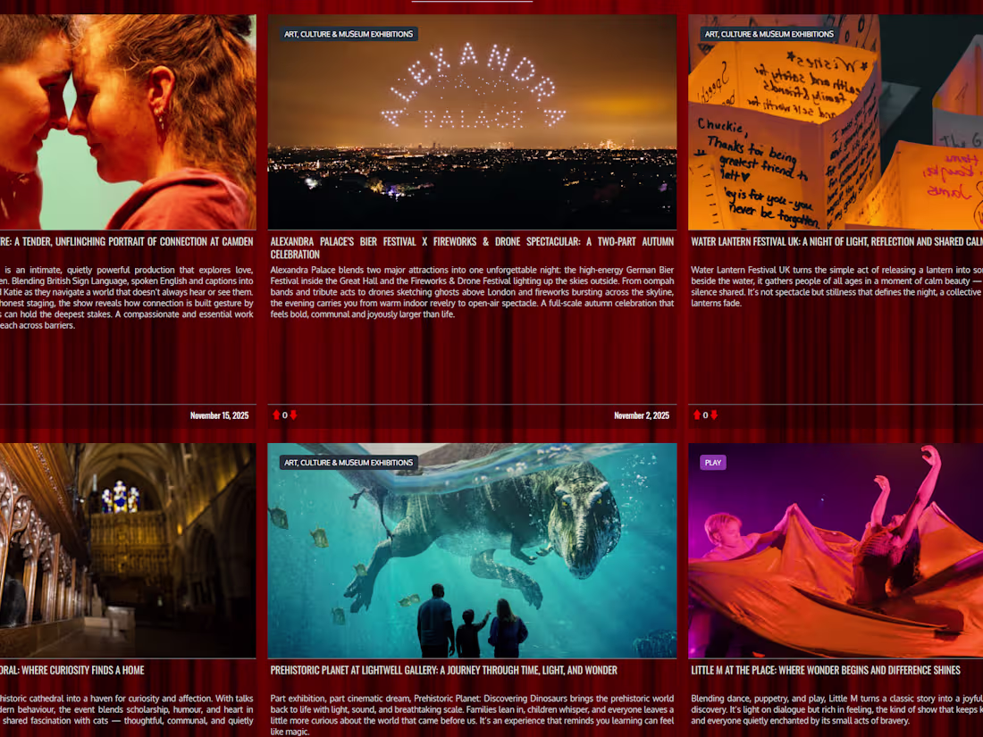 Cover image for Digital Marketing for Yupvoted's London Cultural Events