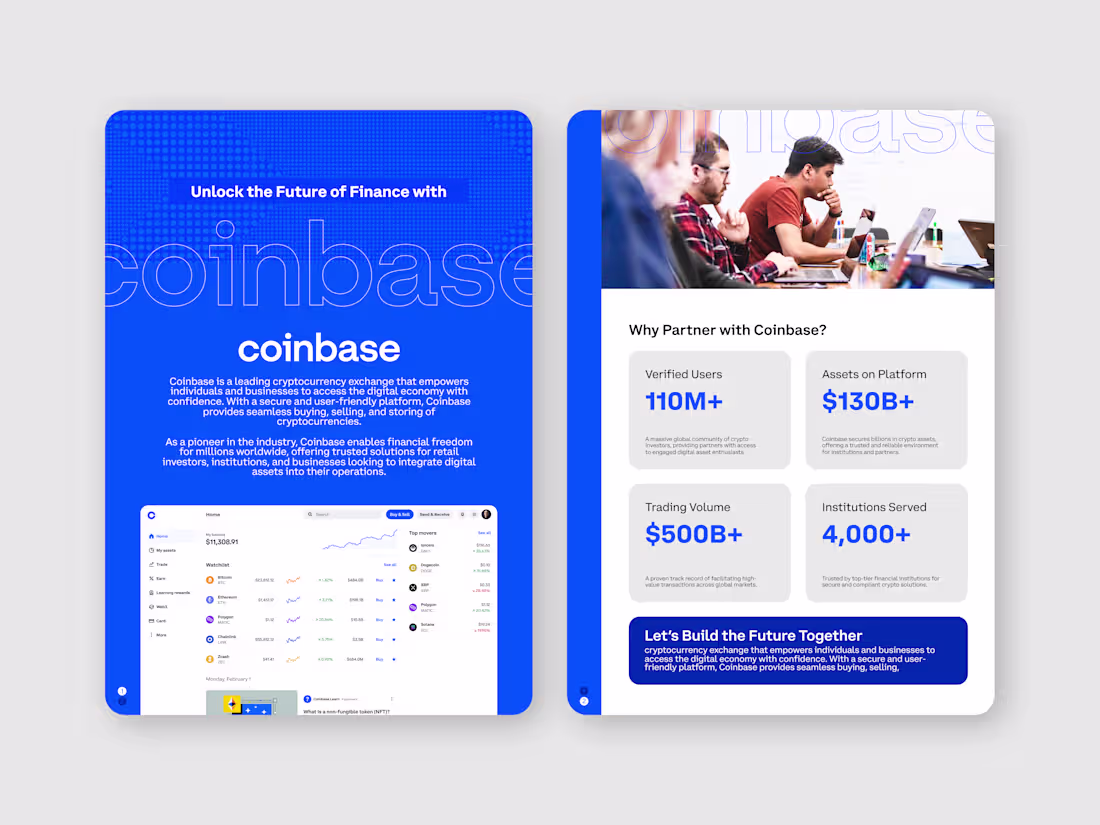 Cover image for Coinbase Partnership Sell Sheet