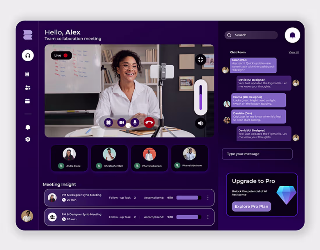Cover image for Nexora (Team Collaboration Dashboard)