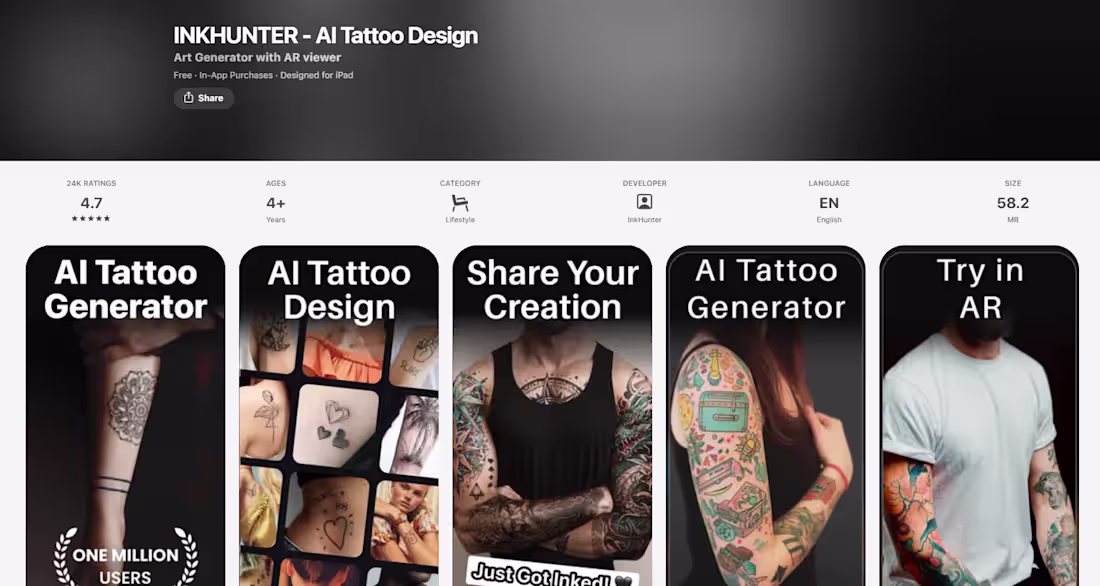 Cover image for AI Tattoo Design APP
