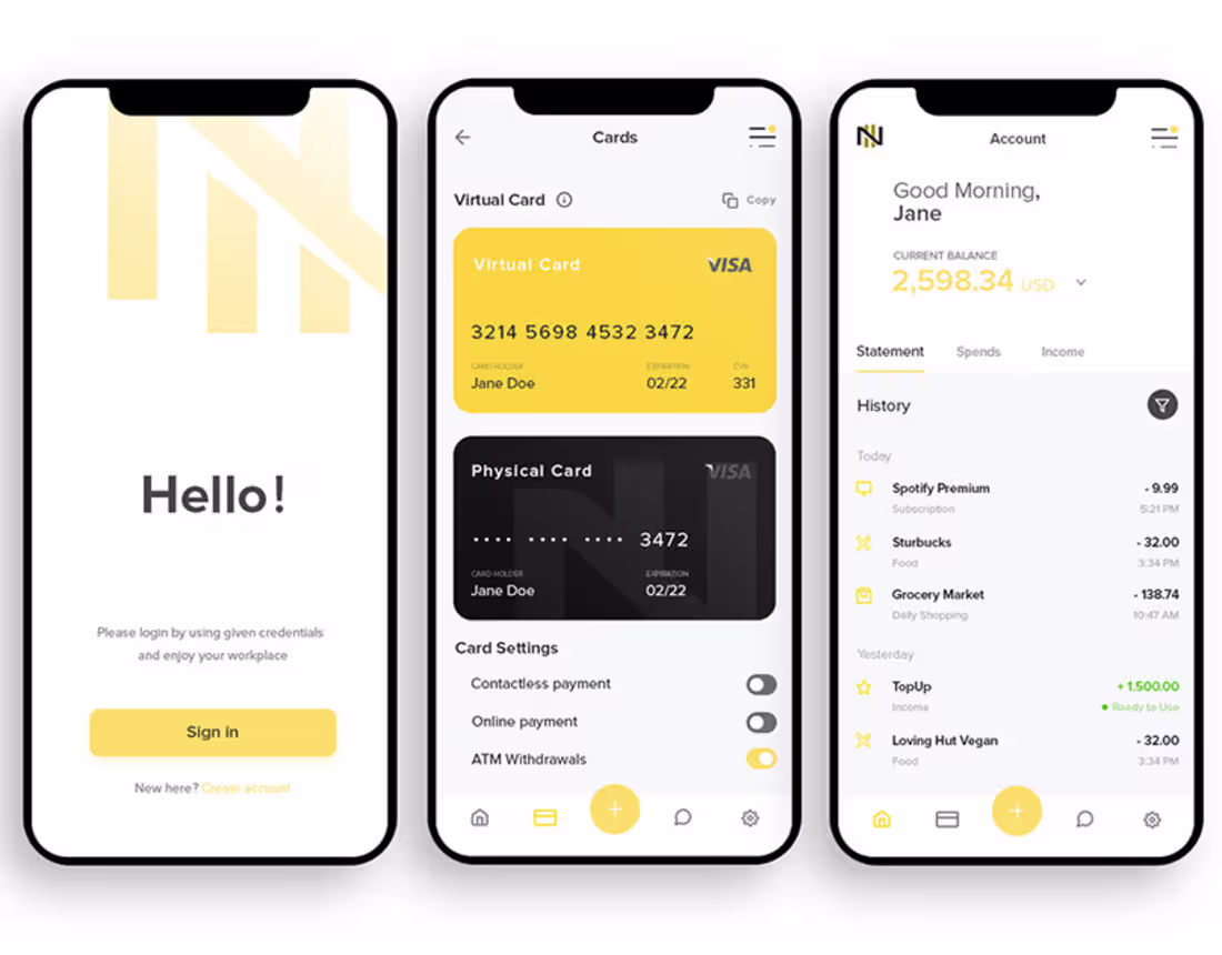 Cover image for Nomad Bank App 