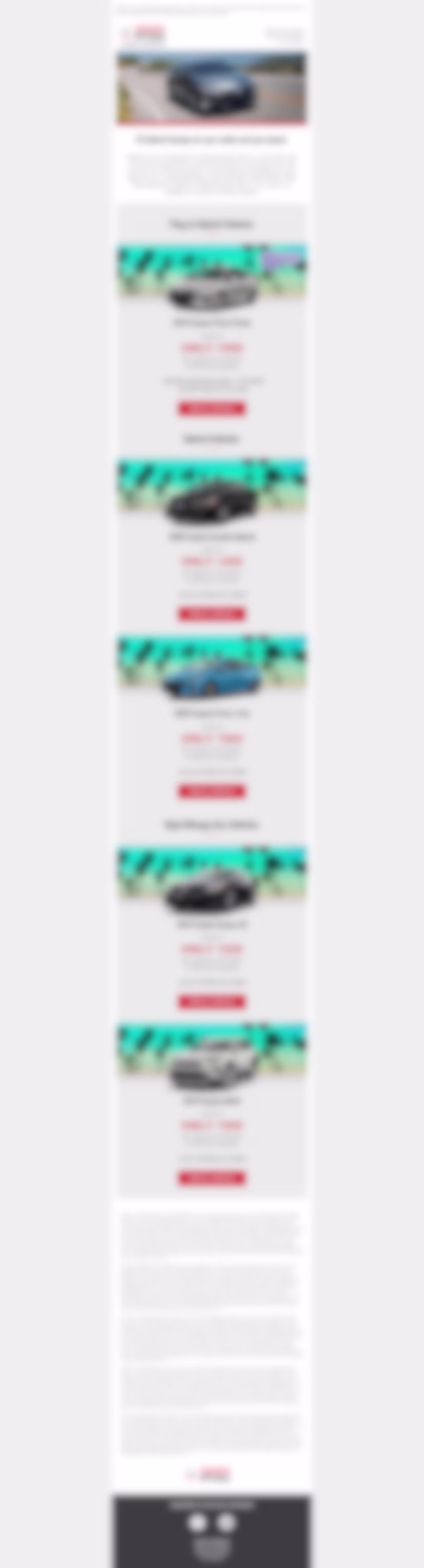 Cover image for Hybrid Vehicle Promotional Email
Created an