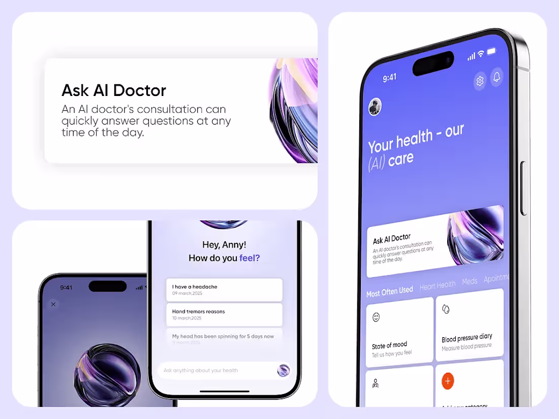 Cover image for AI-powered healthcare mobile app