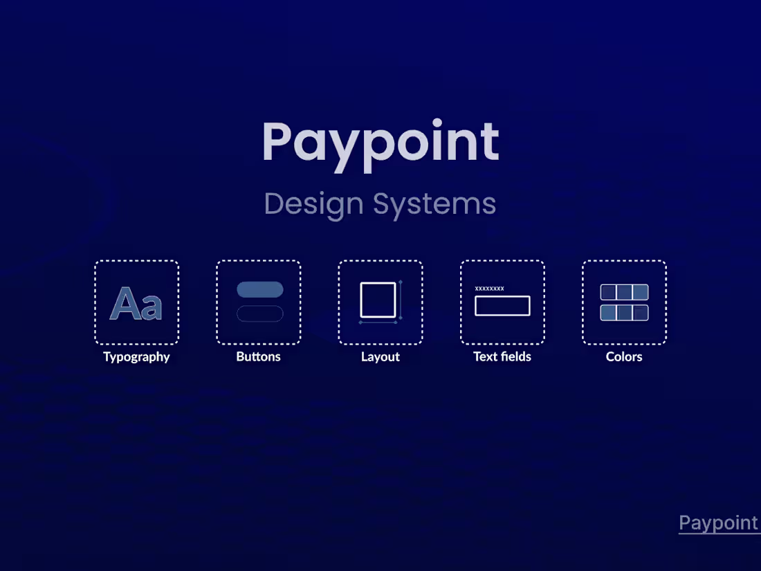 Cover image for Design system for a fin-tech company (PayPoint)