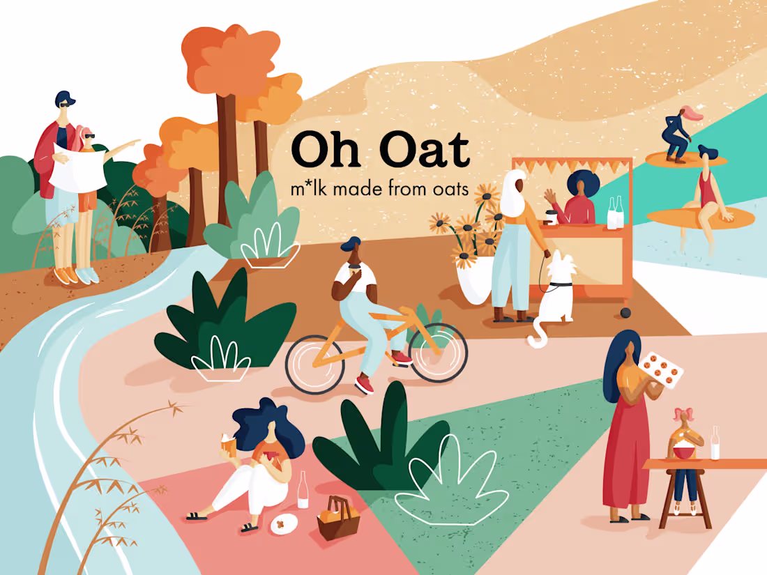 Cover image for Oh Oat Illustrative Packaging | tayladebeer.com