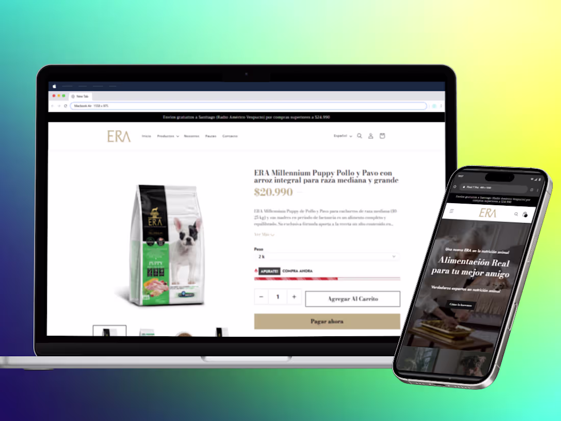 Cover image for Tienda Online ERA – Alimentación Premium para Perros