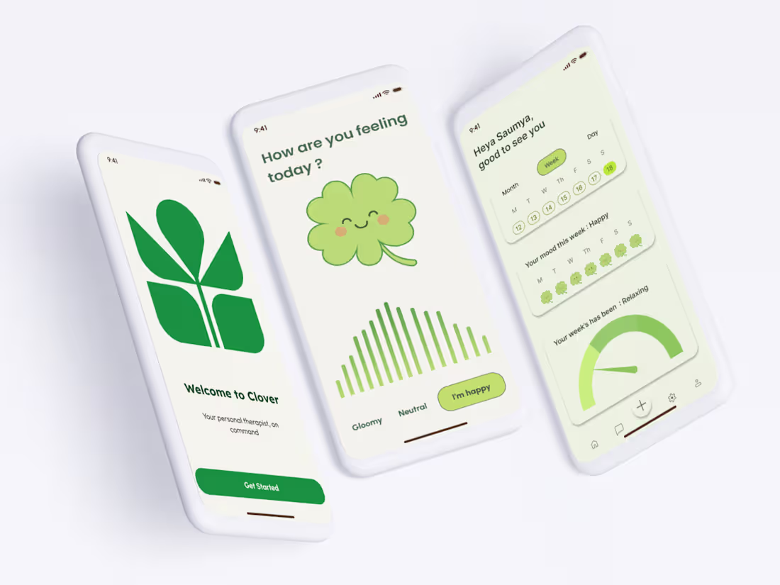 Cover image for Clover - AI-Powered Mental Health App Design