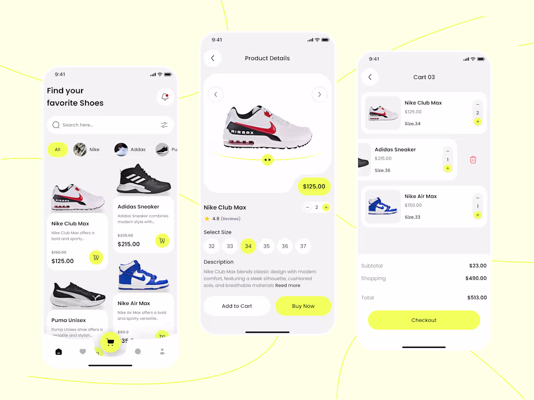 Cover image for Shoes E-Commerce Mobile App