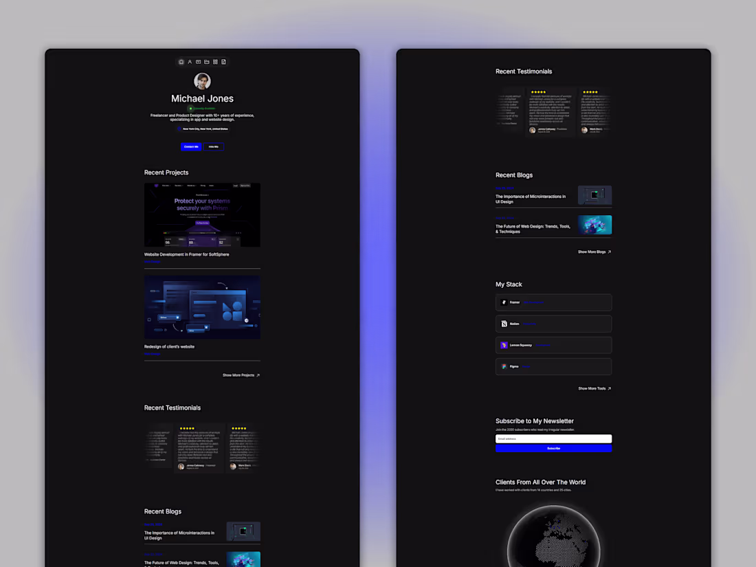 Cover image for FreelanceHub - Professional Personal Website
