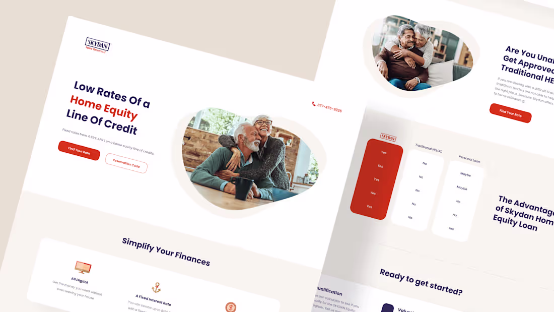 Cover image for Landing Page Design - Home Equity Agency