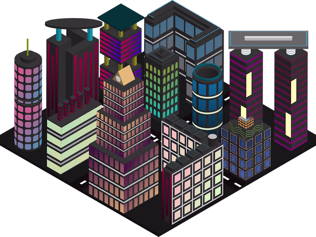 Cover image for 3D Buildings Illustration