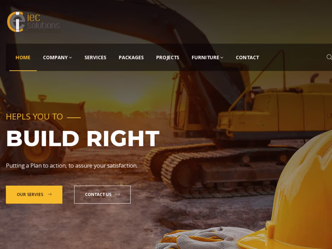 Cover image for Responsive Website for Construction Company