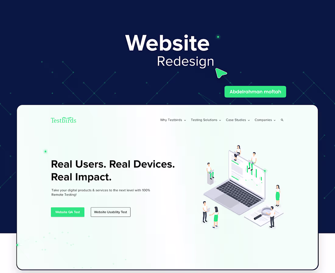 Cover image for Test Birds Website Redesign