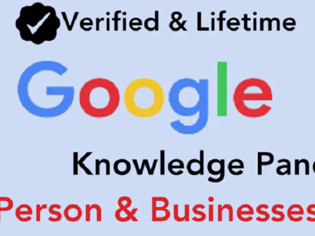 Cover image for i will do standard google knowledge panel for any person