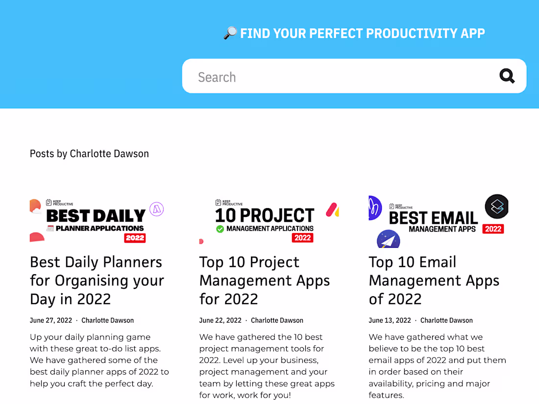 Cover image for Reviews — Keep Productive