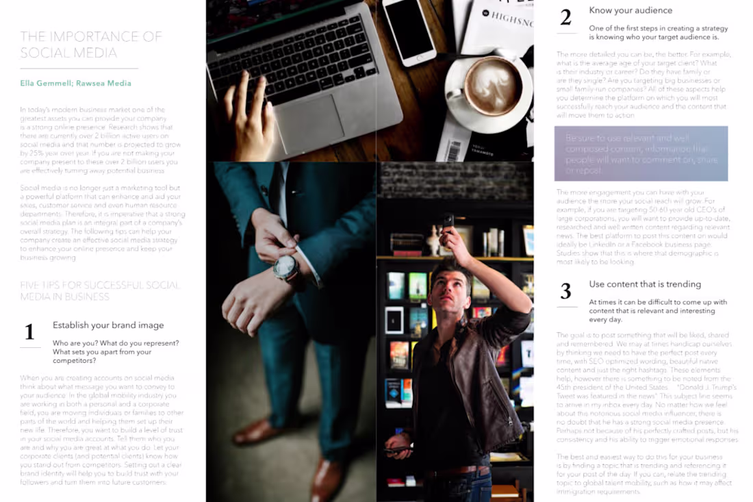 Cover image for Published Article - The importance of Social Media