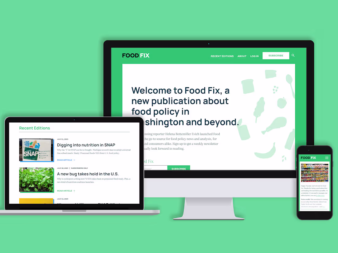 Cover image for Web/Brand Design for a Food Publication Site