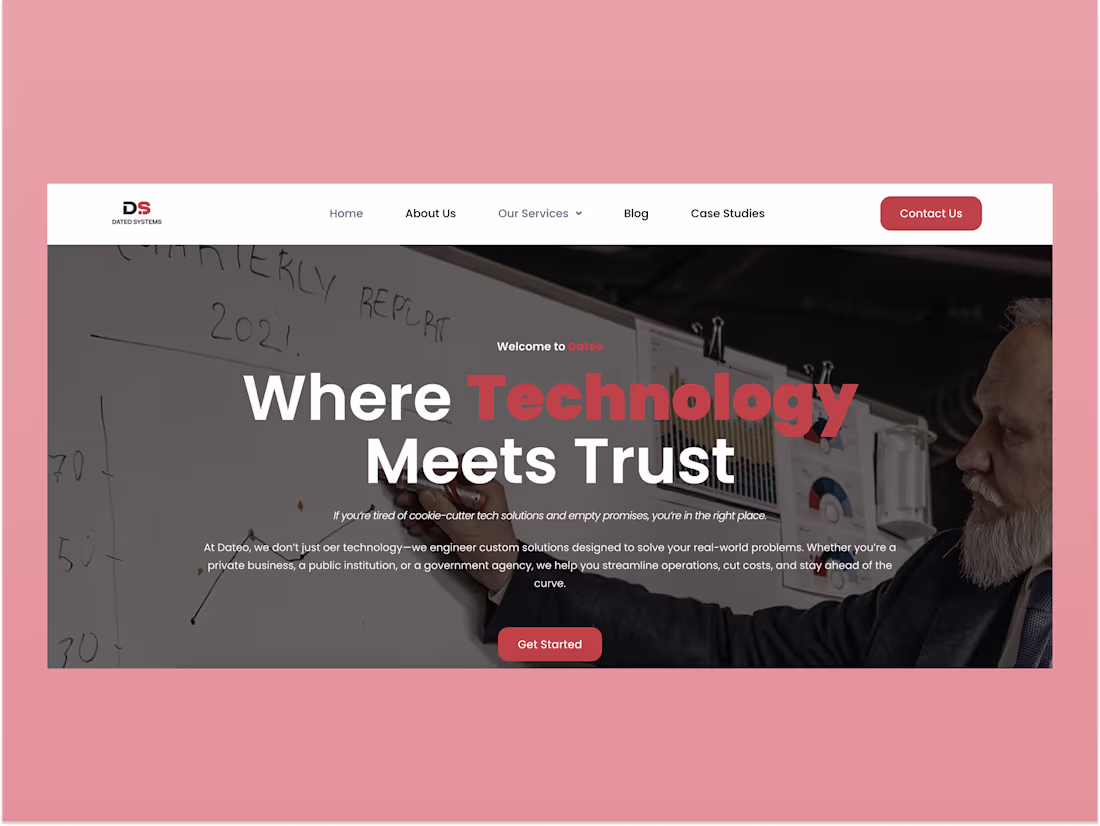 Cover image for B2B Website Redesign for Tech Consulting Firm | WordPress + SEO