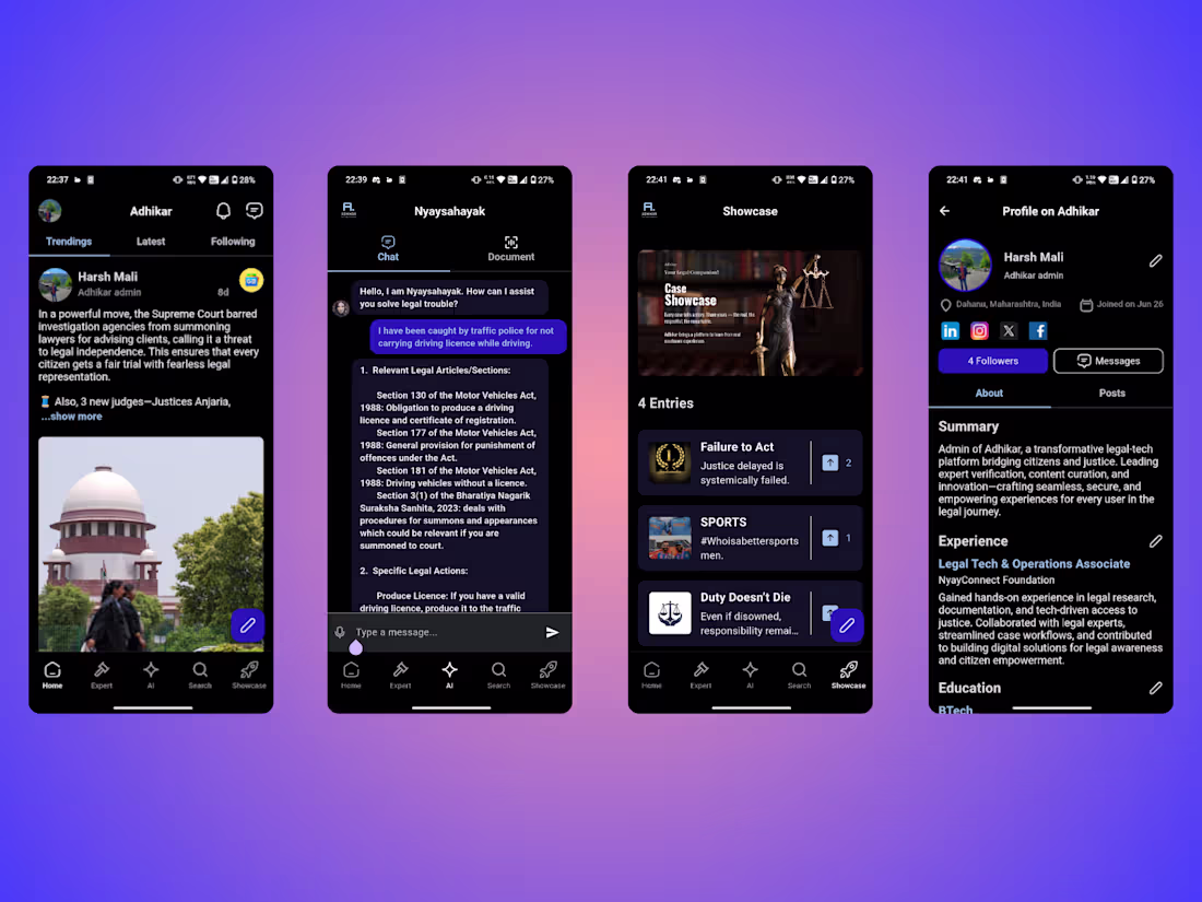 Cover image for Adhikar – Legal Companion Mobile App Play Store–published Fl...