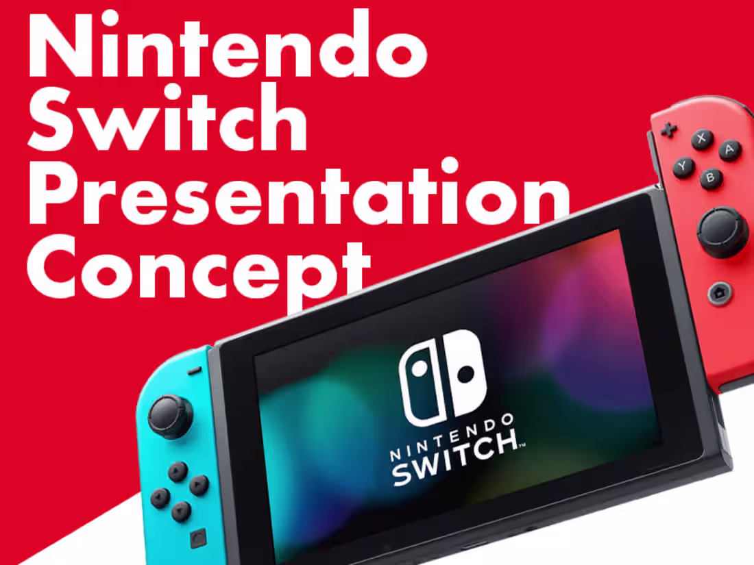 Cover image for Nintendo Switch presentation on Behance