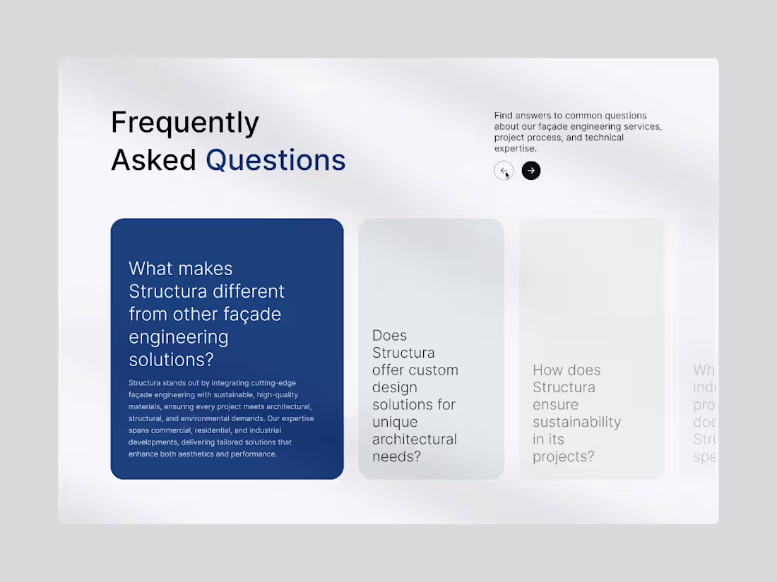 Cover image for Project Template: Structura: FAQ Section Refined