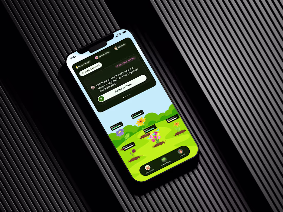 Cover image for Garrden - Relationship Wellness App Design