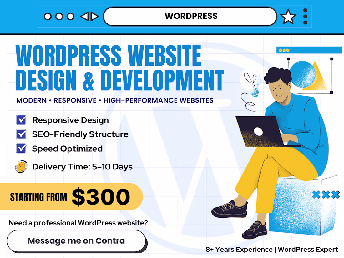Cover image for WordPress Website Design & Development