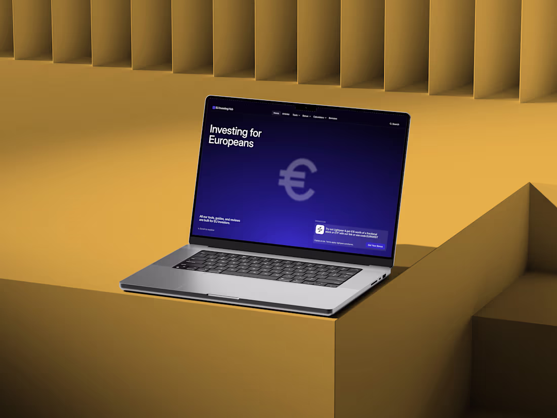 Cover image for EU Investing Hub From concept to live site — Web Design & We...