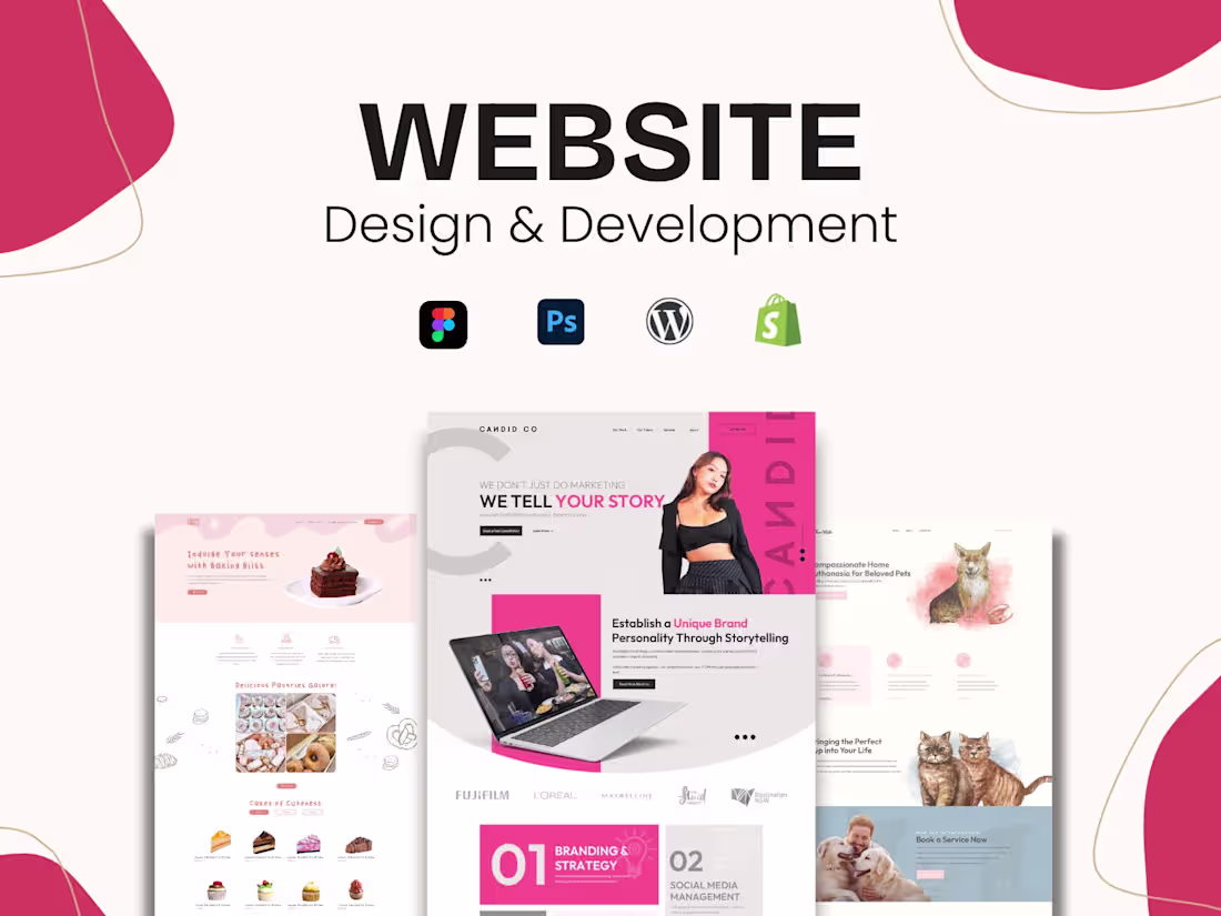 Cover image for Website Design (WordPress or Shopify)