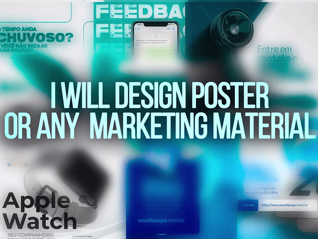 Cover image for Marketing design including poster designs, or any costum size