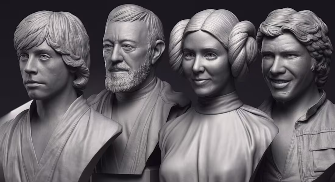 Cover image for 3d sculpting realistic bust for 3d printing. stl file