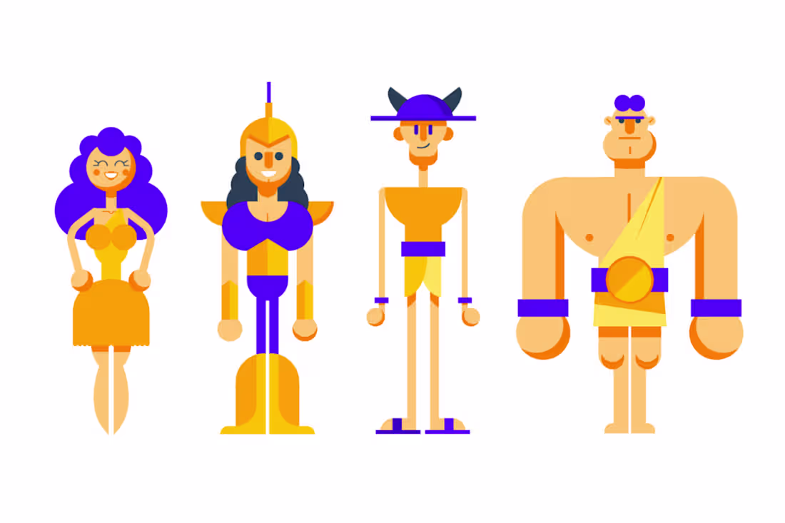 Cover image for Greek Mythology Characters - Illustrations & Animations
