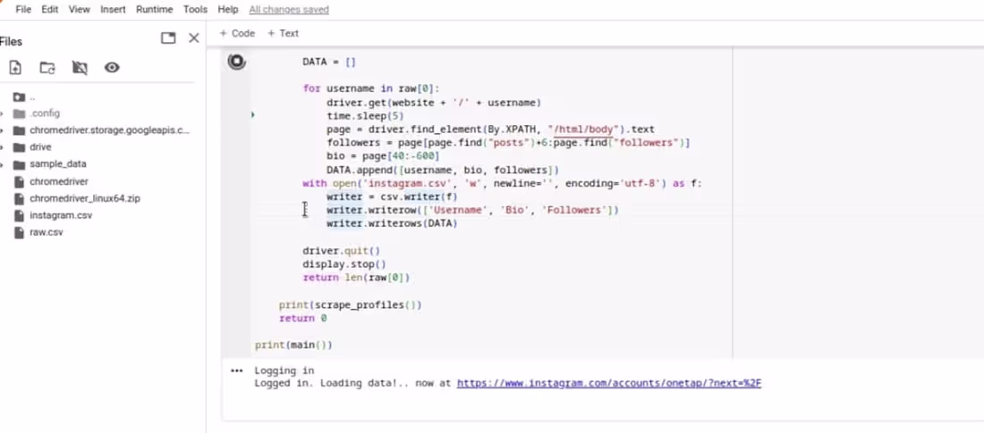 Cover image for Instagram usernames and profiles data extraction