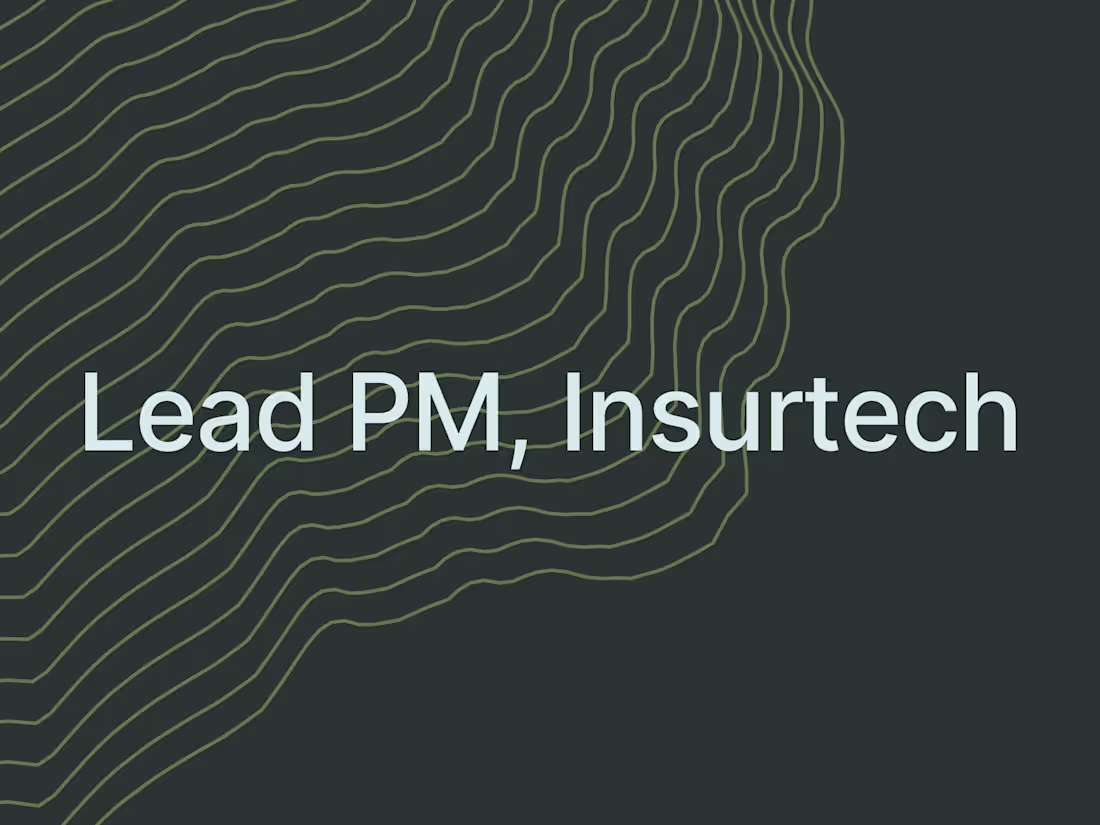 Cover image for Lead PM, mobile app for leading German insurtech, 500k customers