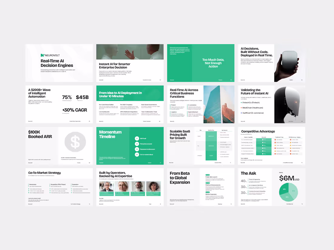 Cover image for Neurovolt Pitch Deck Template (AI Startup Deck)