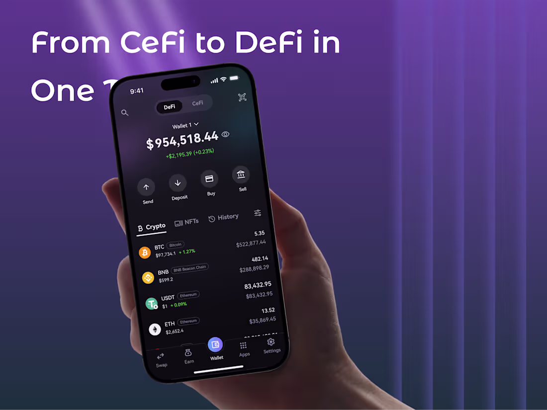 Cover image for Crypto Tap Wallet: From CeFi to DeFi in One Tap