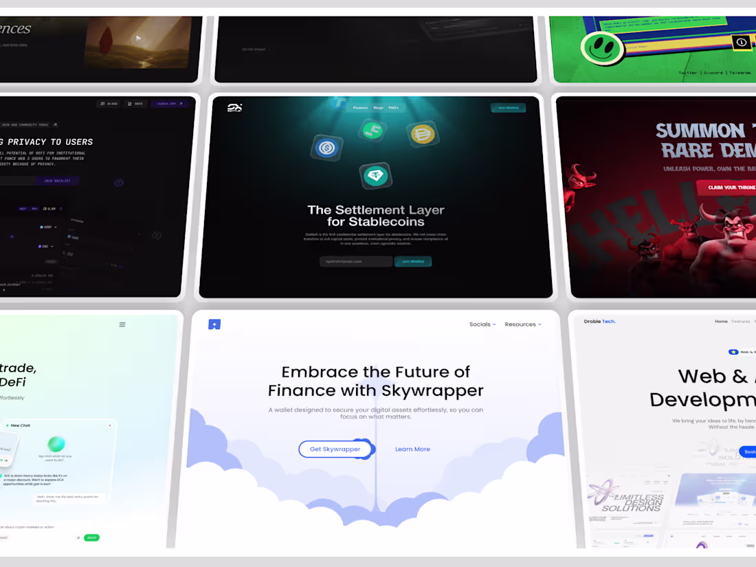 Cover image for Web Design | Product Design | Figma | Framer | Web 3.0