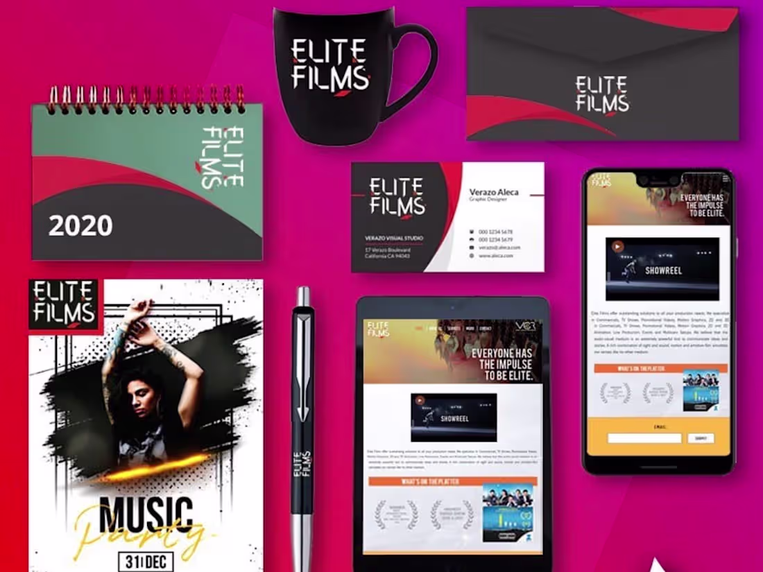 Cover image for Elite Films Brand Identity 