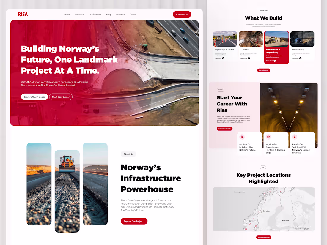 Cover image for 🏗️ Construction Web Design — Building Norway’s Future 💡 Ke...