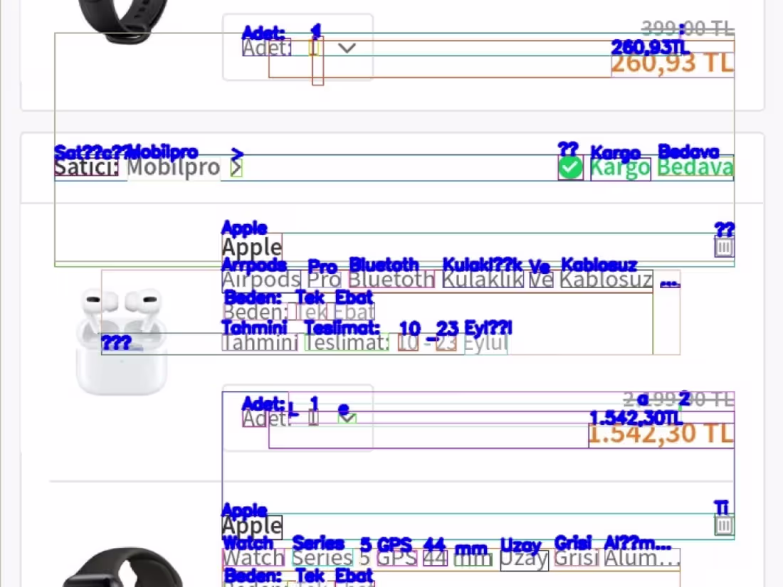 Cover image for OCR on shopping cart images