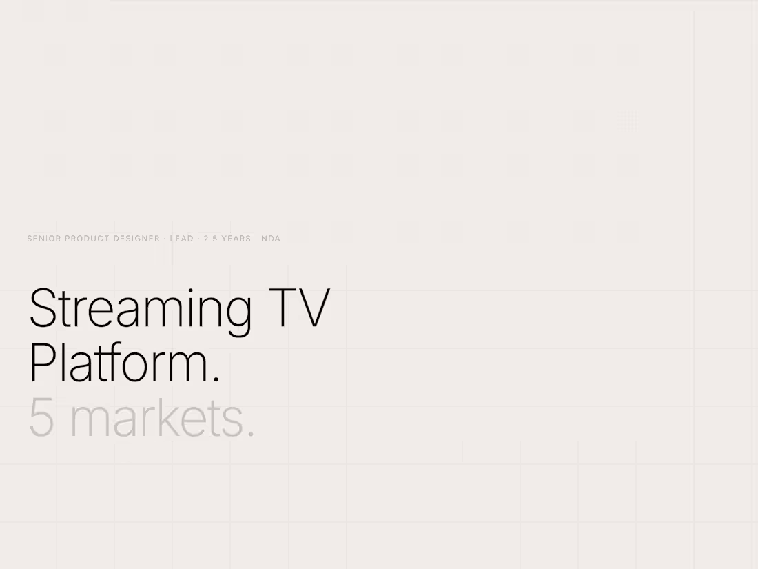 Cover image for Streaming TV Platform