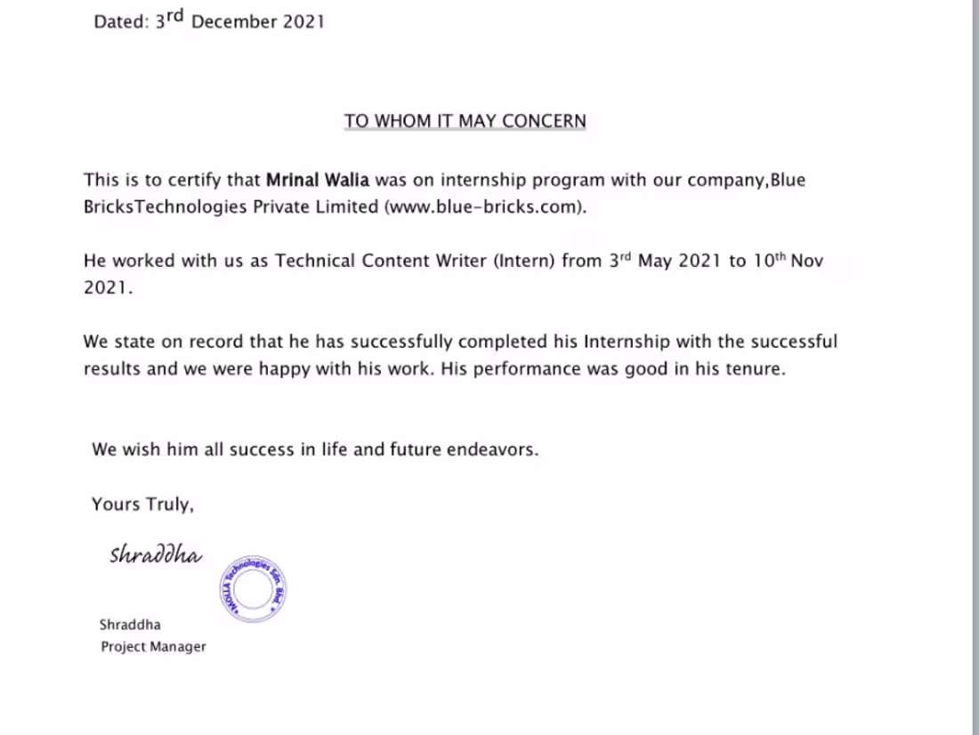 Cover image for BlueBricks - Technical Writer [6 Months Contract]