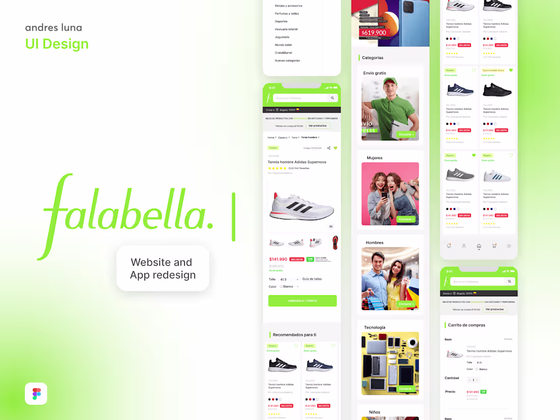 Cover image for Falabella App and Website Redesign :: Behance