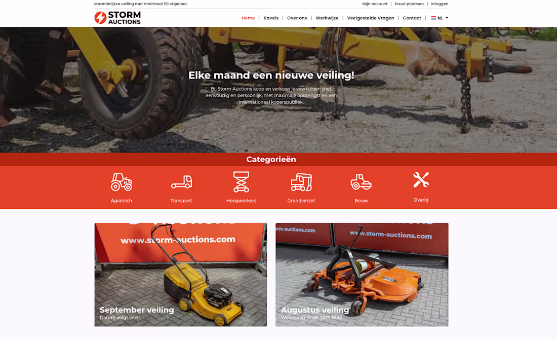 Cover image for Custom features for agricultural auction site